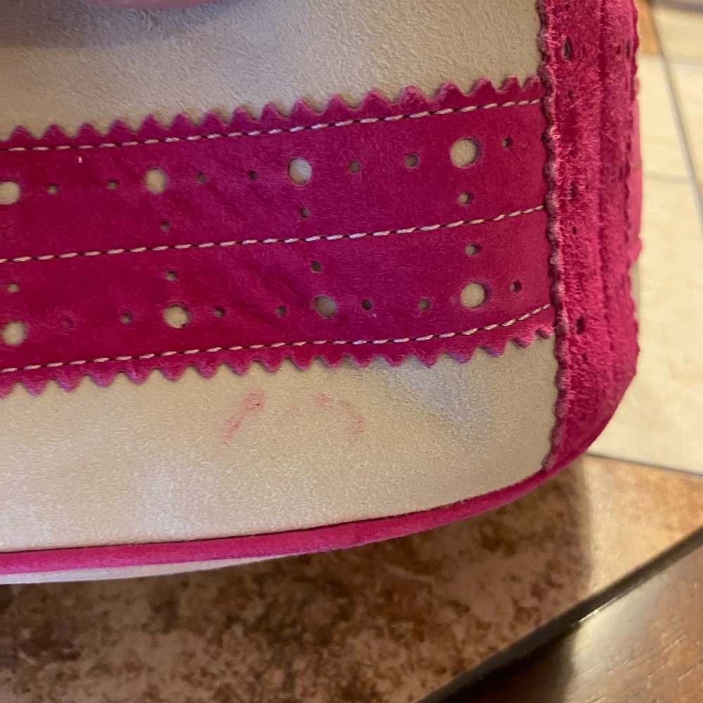 Burberry Cream and Pink Suede Hobo - Picture 9 of 10